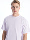Crew Neck Short Sleeve Combed Cotton Men's T-shirt